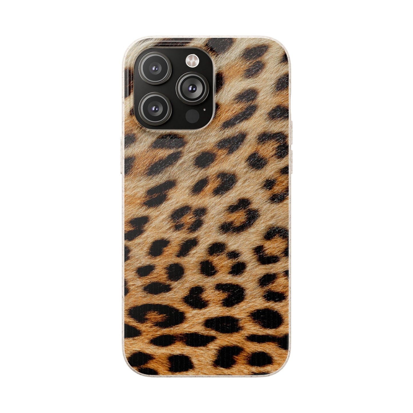 Leopard Print Biodegradable Phone Case — Eco-Friendly Animal Print Phone Cover for Apple iPhone and Samsung Galaxy.