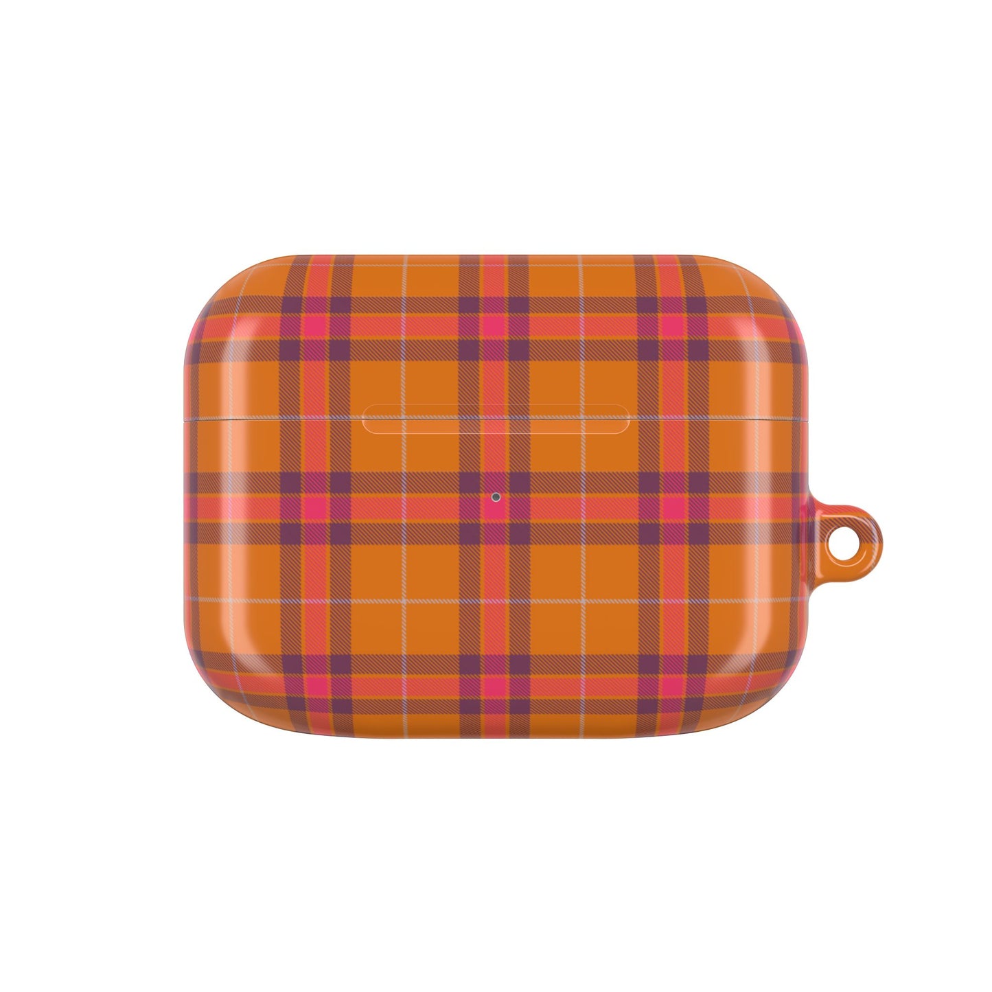 Orange, Red and Purple Tartan AirPod Case — Classic Orange, Red and Purple  Plaid Protective Cover
