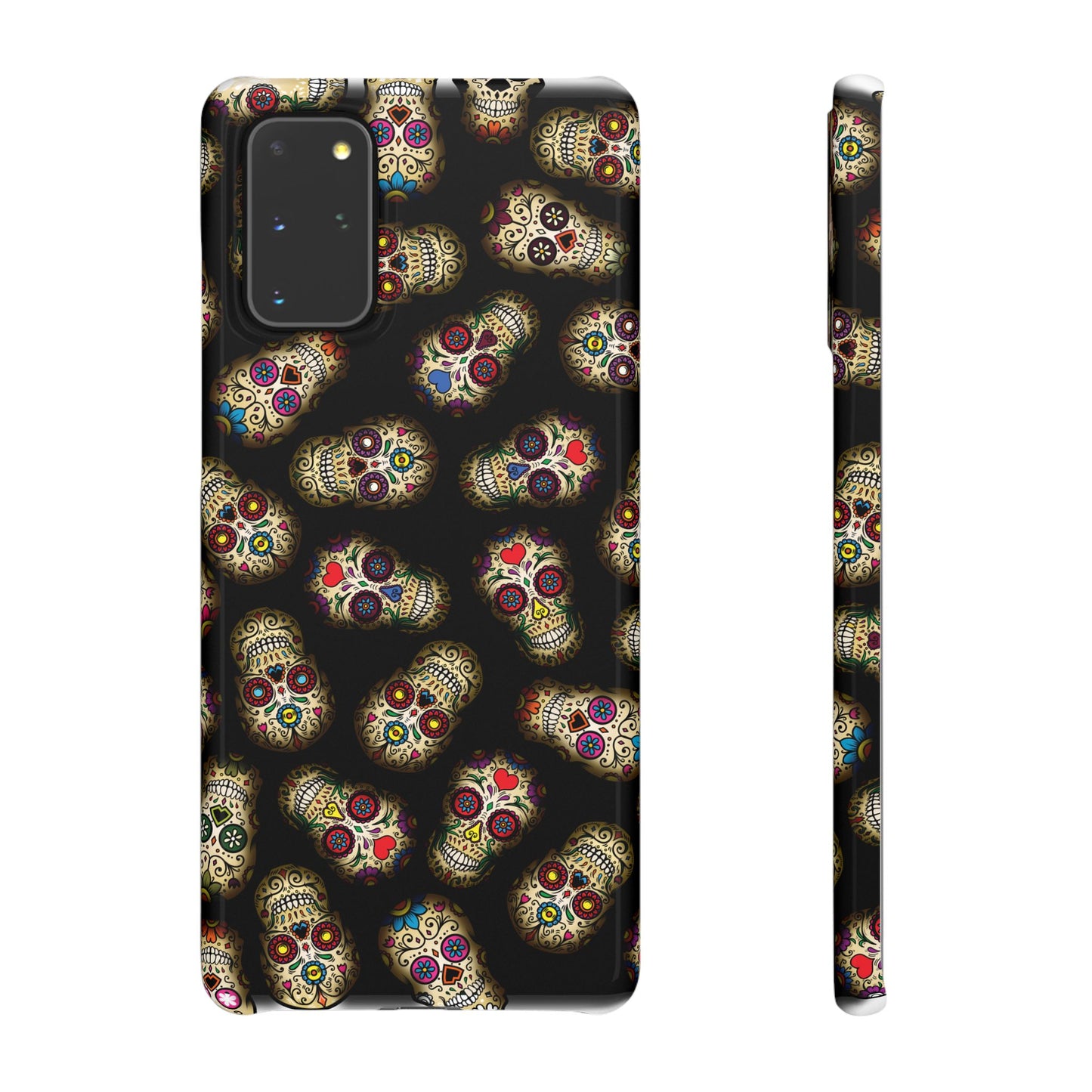Sugar Skull — Day of the Dead Floral Slim Case for Apple iPhone, Samsung Galaxy and Google Pixel.