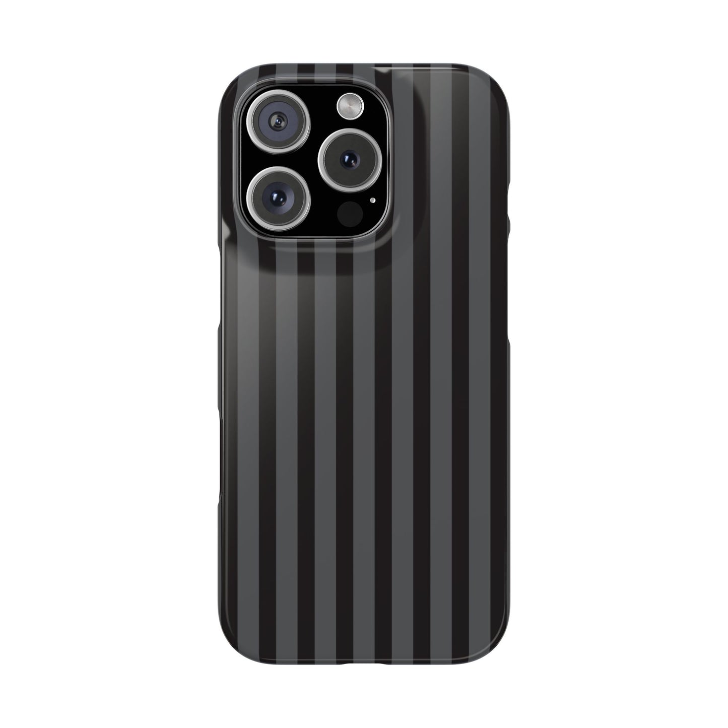 Black Vertical Stripe Snap Phone Case – Slim Protective Cover