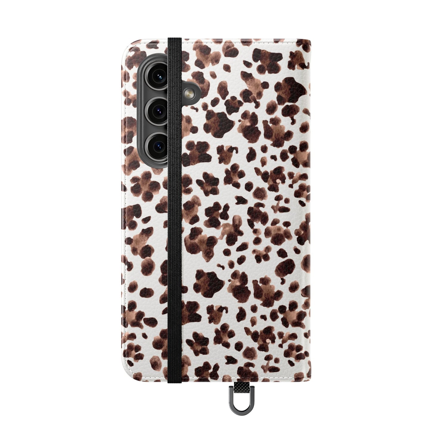 Leopard Print Flip Phone Case — Cardholder Wallet Flip Case