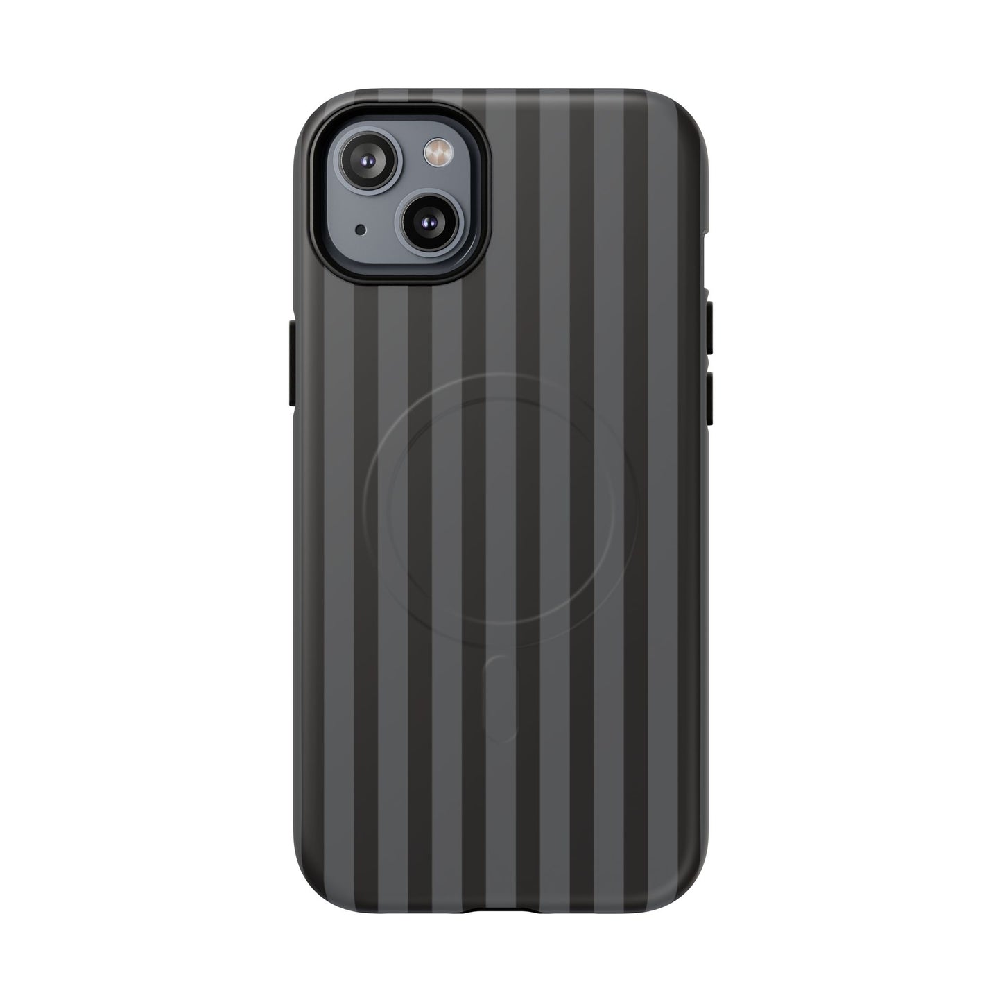 Magnetic Tough Phone Case — Black Stripe Protective Cover