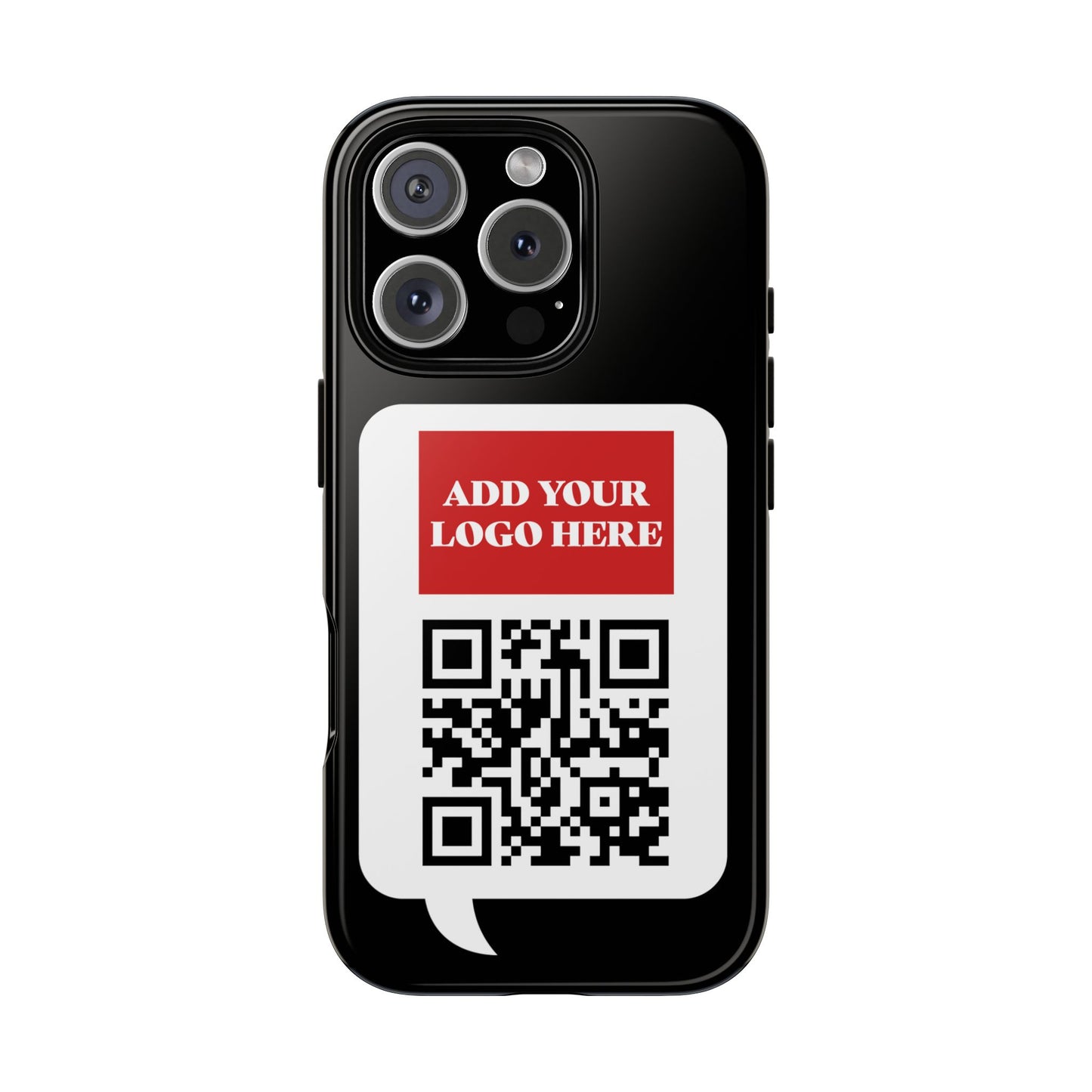 Custom QR Code and Logo Tough Phone Case — Contact Case