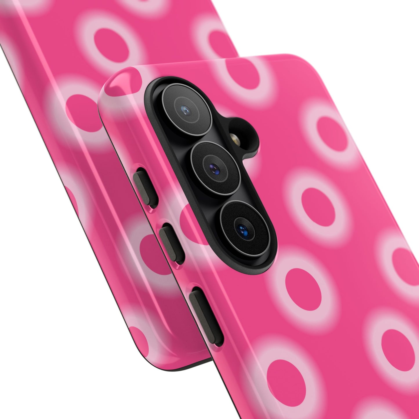 Pink Retro Dot Tough Phone Case
