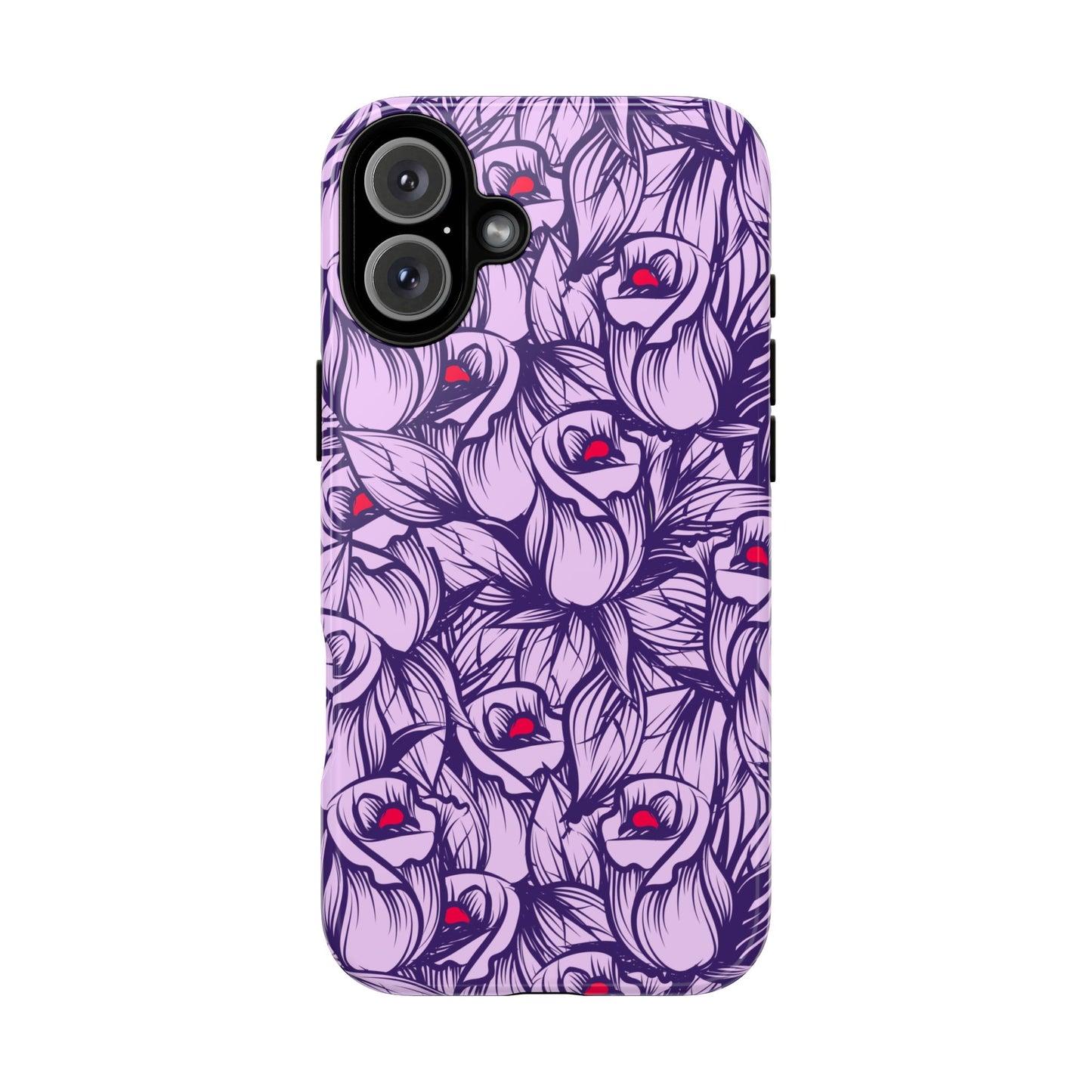Botanical Floral Purple Rose Phone Case