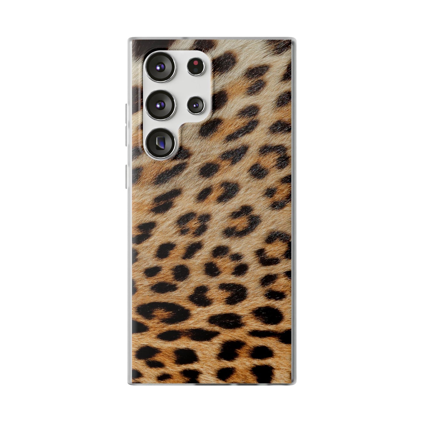Leopard Print Flexi Phone Case — Soft-Touch Animal Print cover for Apple iPhone and Samsung Galaxy.