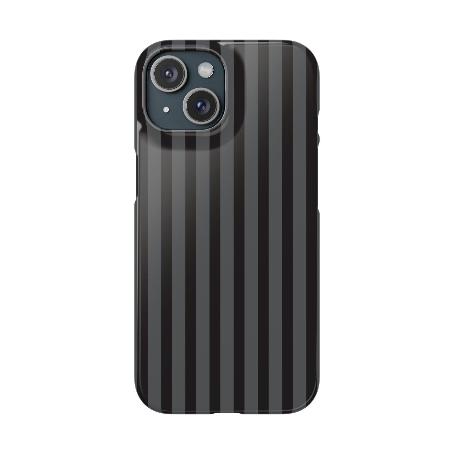 Black Vertical Stripe Snap Phone Case – Slim Protective Cover