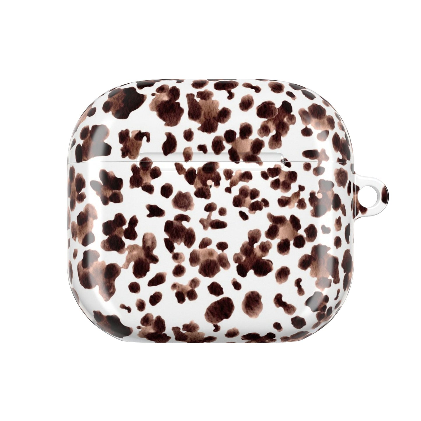 Leopard Print Watercolour AirPod Case — Brown Leopard Print Protective Cover