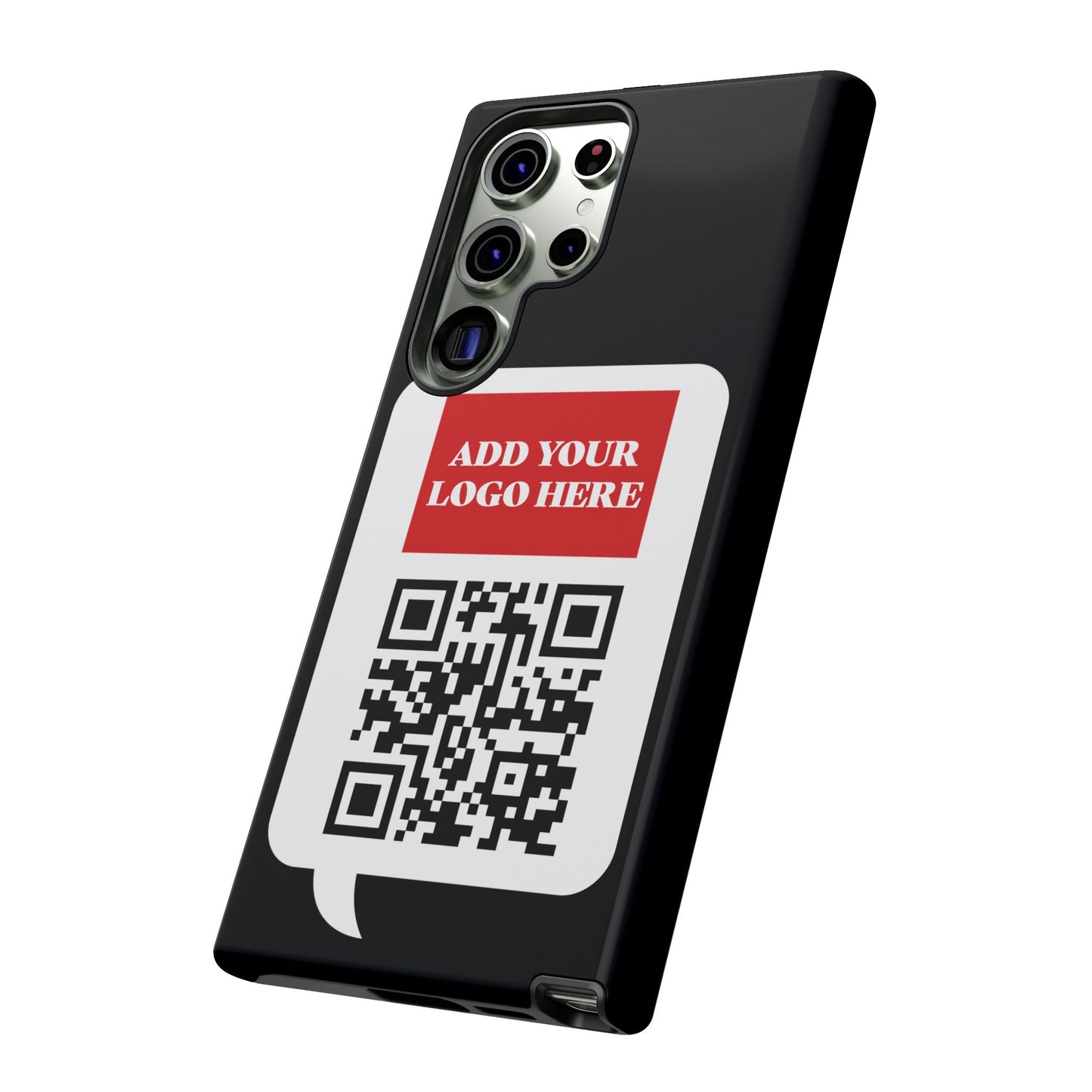 Custom QR Code and Logo Tough Phone Case — Contact Case