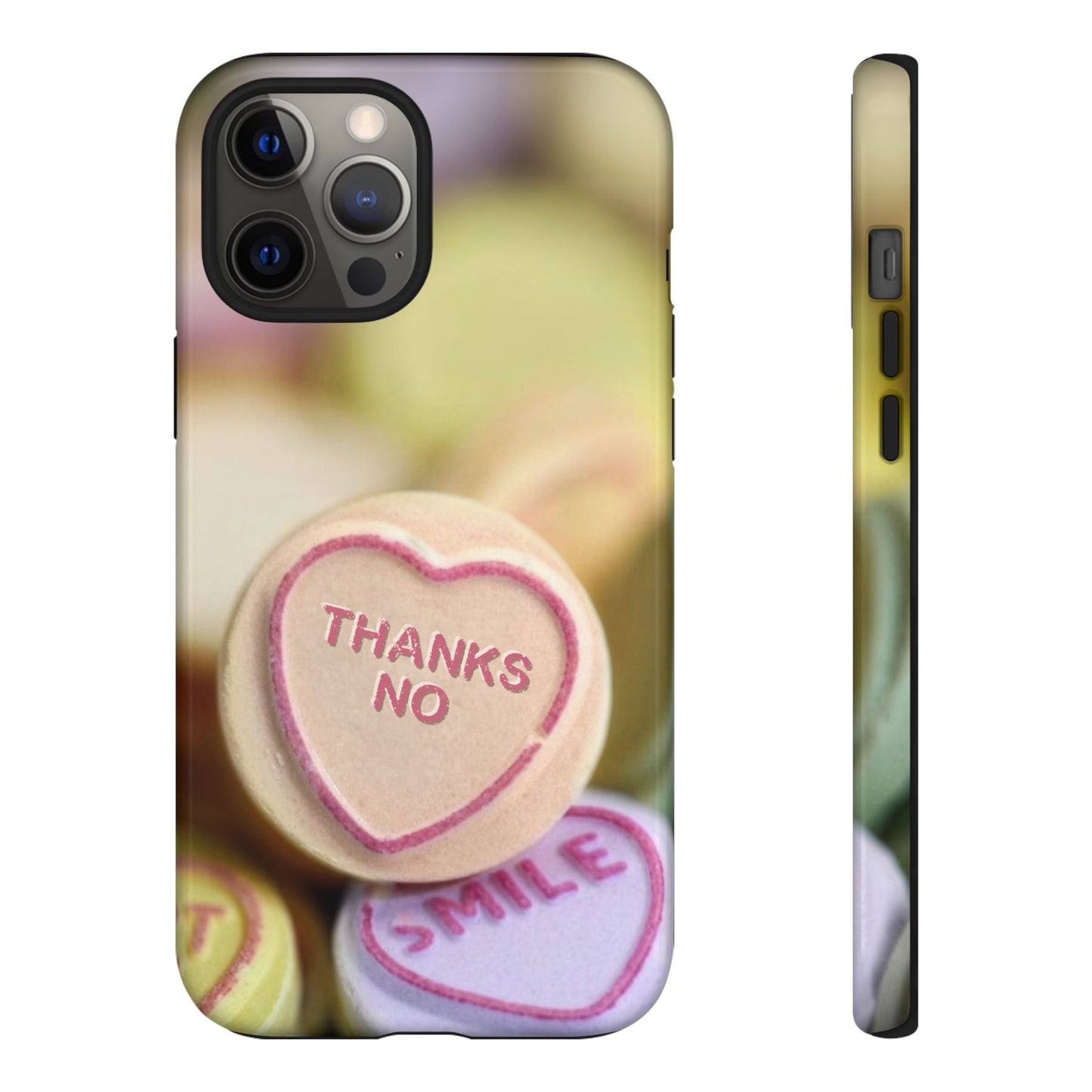 Personalised Love Heart Tough Case for Apple iPhone, Samsung Galaxy and Google Pixel.