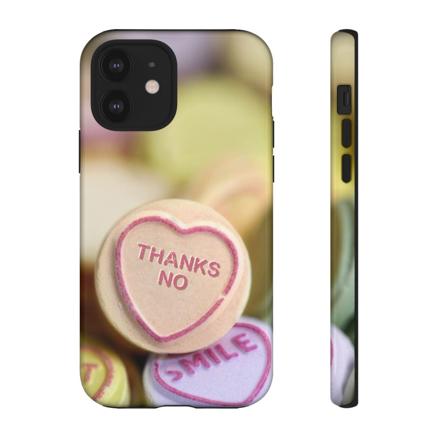 Personalised Love Heart Tough Case for Apple iPhone, Samsung Galaxy and Google Pixel.