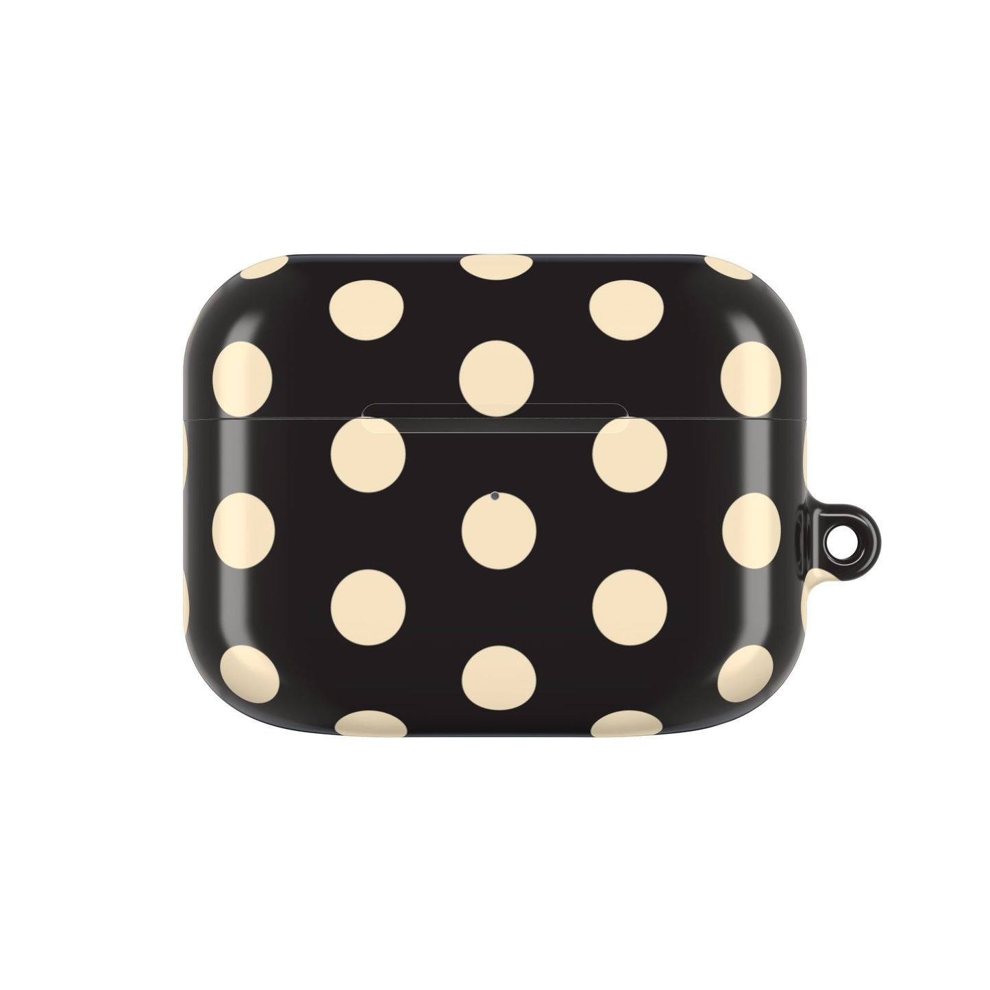 Polka Dot AirPod Case – Retro Black & Cream Protective Cover