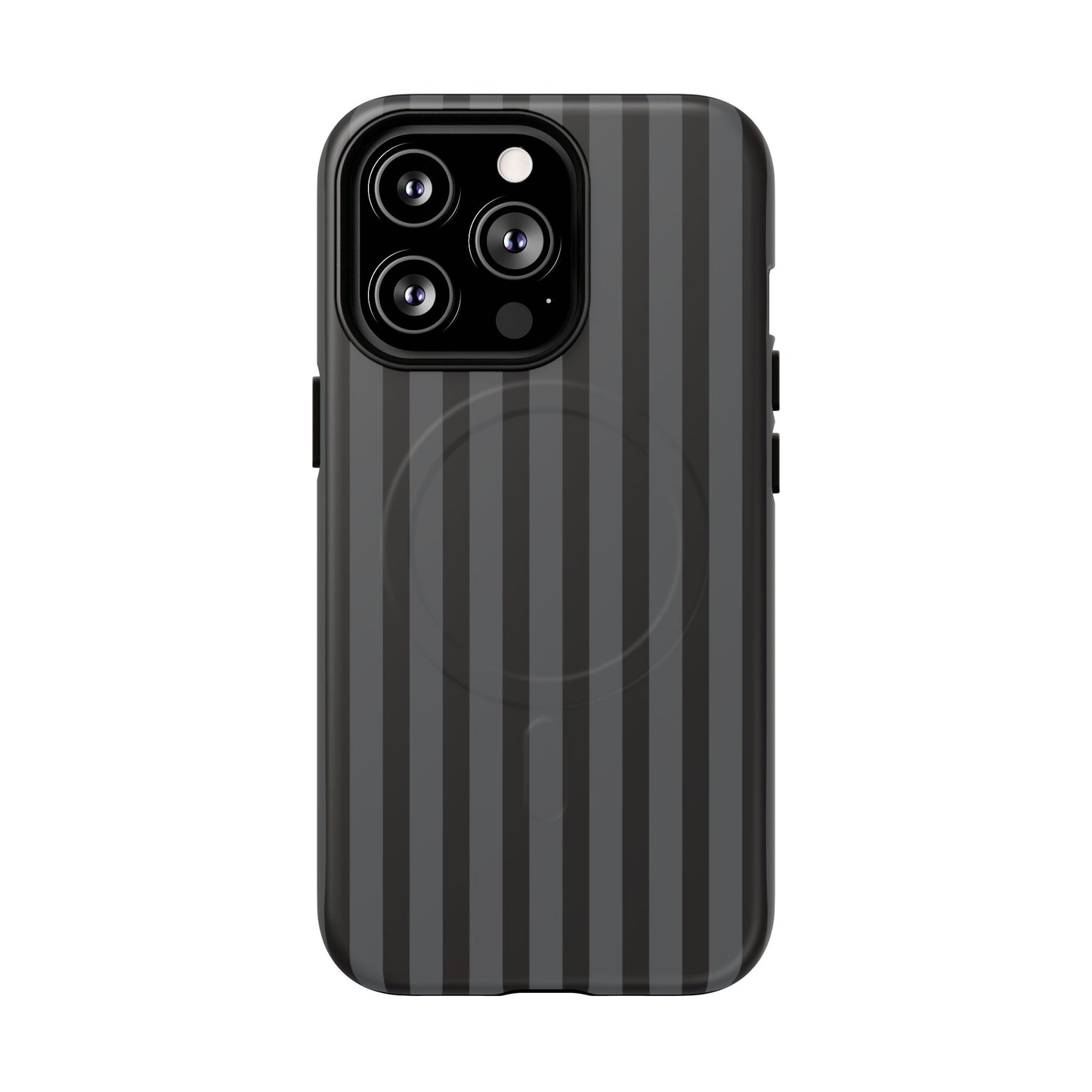 Magnetic Tough Phone Case — Black Stripe Protective Cover