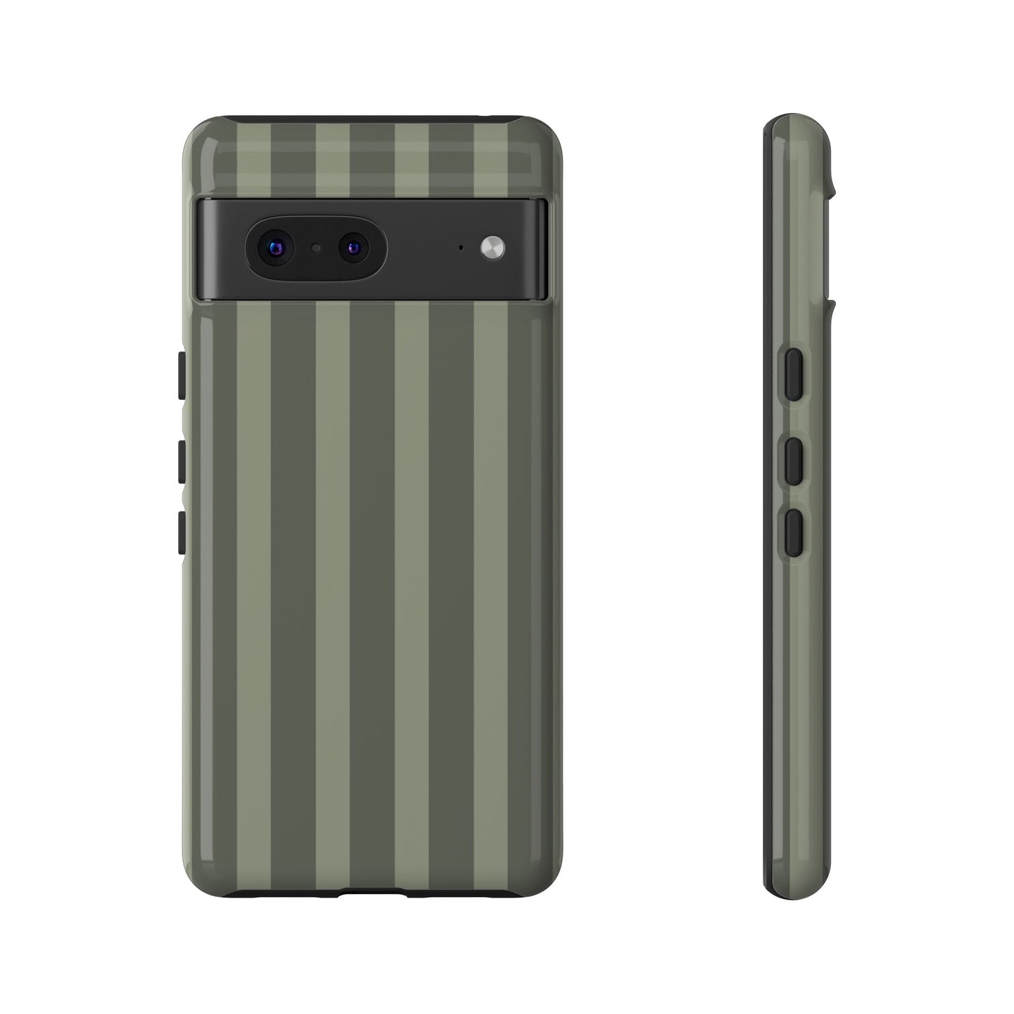 Olive Striped Tough Phone Case — Durable Military-Inspired Protective Cover