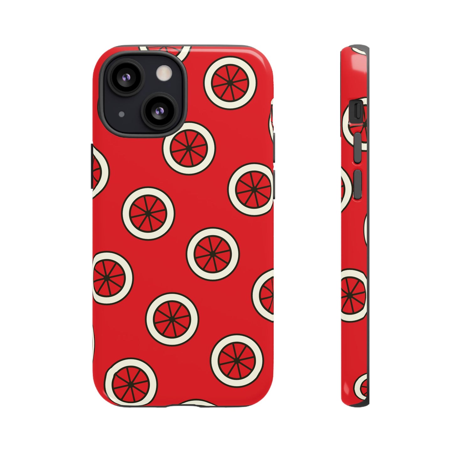 Red Citrus Pattern Phone Case — Protective Tough Phone Cover