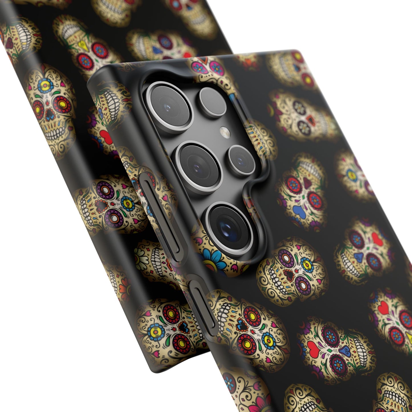 Sugar Skull — Day of the Dead Floral Slim Case for Apple iPhone, Samsung Galaxy and Google Pixel.